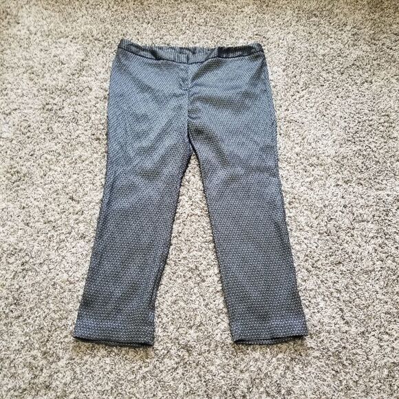 Worthington Silver and Black Print Ankle Pants 14 - Picture 3 of 7